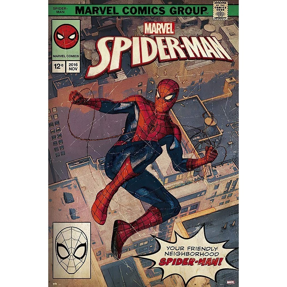 Spider Man Comic Book Cover Poster